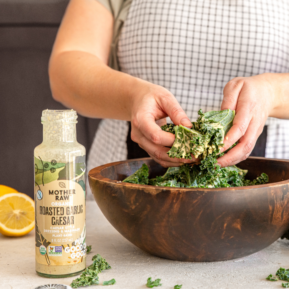 Mother Raw Organic Roasted Garlic Caesar Dressing 242ml