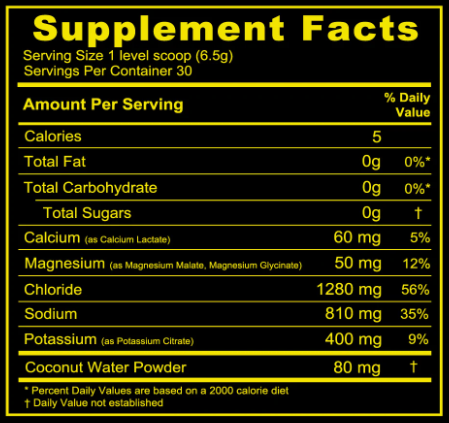 Redmond Re-Lyte Hydration Electrolyte Mix Lemon Lime 30 Servings 195g