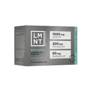 LMNT Recharge Raw Unflavoured Salt Electrolyte Mix 6g 30 Pack