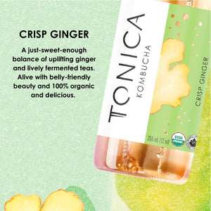 Tonica Crisp Ginger Kombucha 355ml