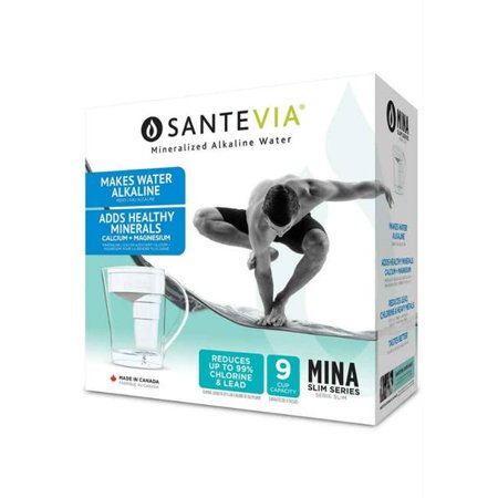 Santevia MINA Alkaline Pitcher in Black