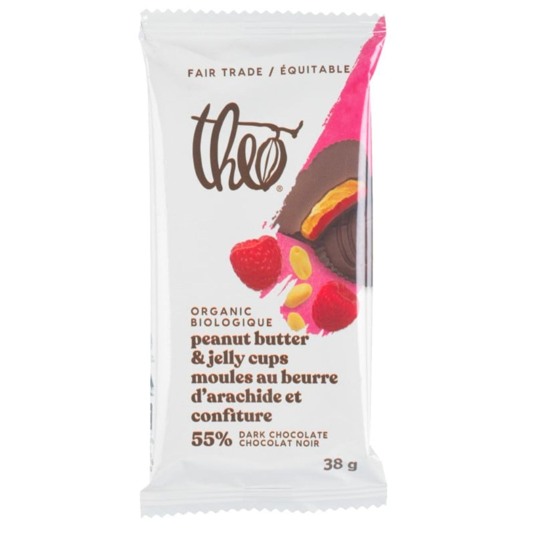 THEO Dark Chocolate Peanut Butter Jelly Cup 38g