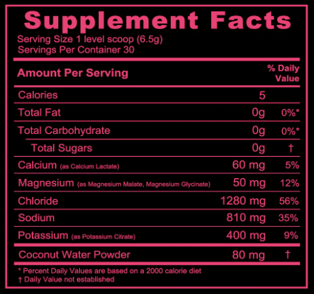 Redmond Re-Lyte Hydration Electrolyte Mix Mixed Berry 30 Servings 195g