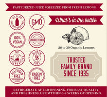 Load image into Gallery viewer, Lakewood Organic Pure Lemon Juice 370ml