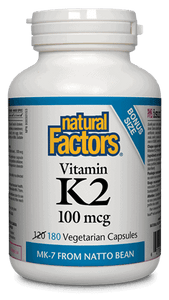 Natural Factors Vitamin K2 100mcg 180 Softgels