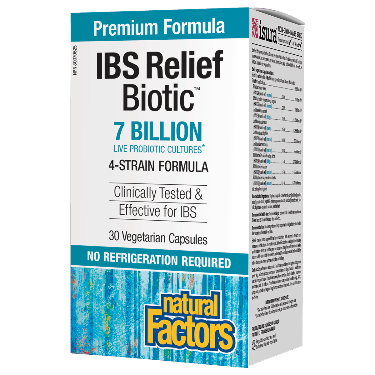 Natural Factors IBS Relief Biotic 30 Vegetarian Capsules