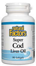 Load image into Gallery viewer, Natural Factors Super Cod Liver Oil 90 Softgels