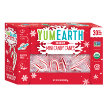 Load image into Gallery viewer, Yum Earth Organic Holiday Mini Candy Canes 30 Pack