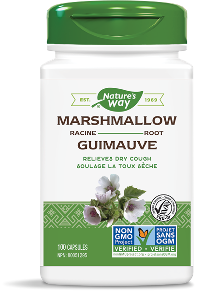 Nature's Way Marshmallow Root 100 Vegetarian Capsules