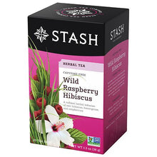 Load image into Gallery viewer, Stash Wild Raspberry Hibiscus Herbal Tea 20 Bags
