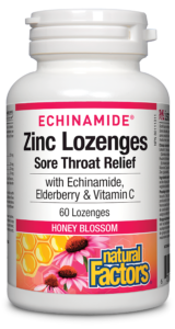 Natural Facotrs Zinc Lozenges Honey Blossom 60 Lozenges