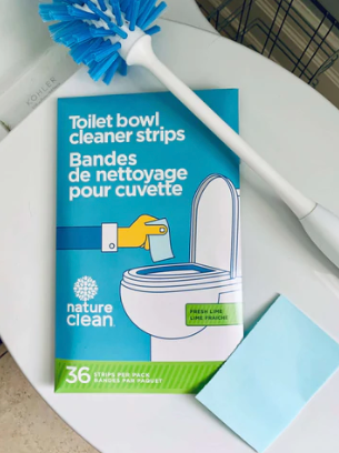 Nature Clean Toilet Bowl Cleaner Strips Fresh Lime 36 Count