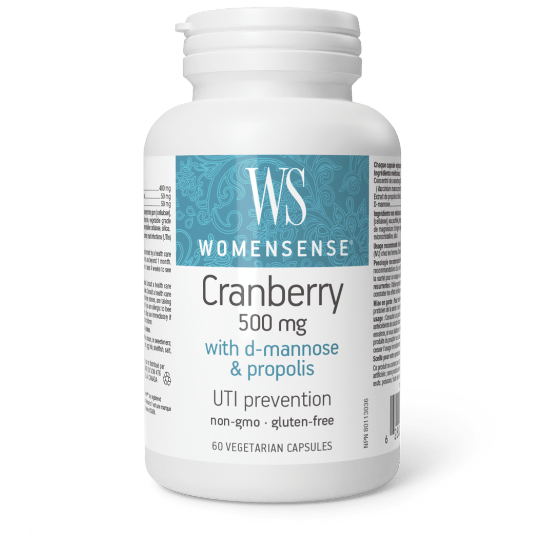 WomenSense Cranberry D Mannose 60 Vegetarian Capsules