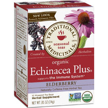 Load image into Gallery viewer, Traditional Medicinals Organic Echinacea Elderberry 16 Bags