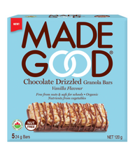 Load image into Gallery viewer, Made Good Chocolate Drizzled Vanilla Granola Bars 120g
