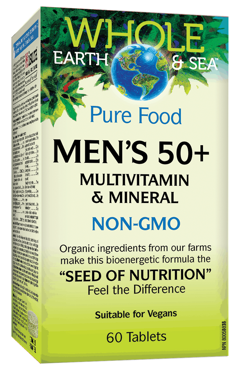 Whole Earth & Sea Men's 50 plus Multivitamin 60 Tablets