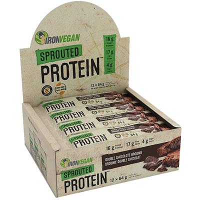Iron Vegan Chocolate Peanut Protein Bar 64g x 12 CS