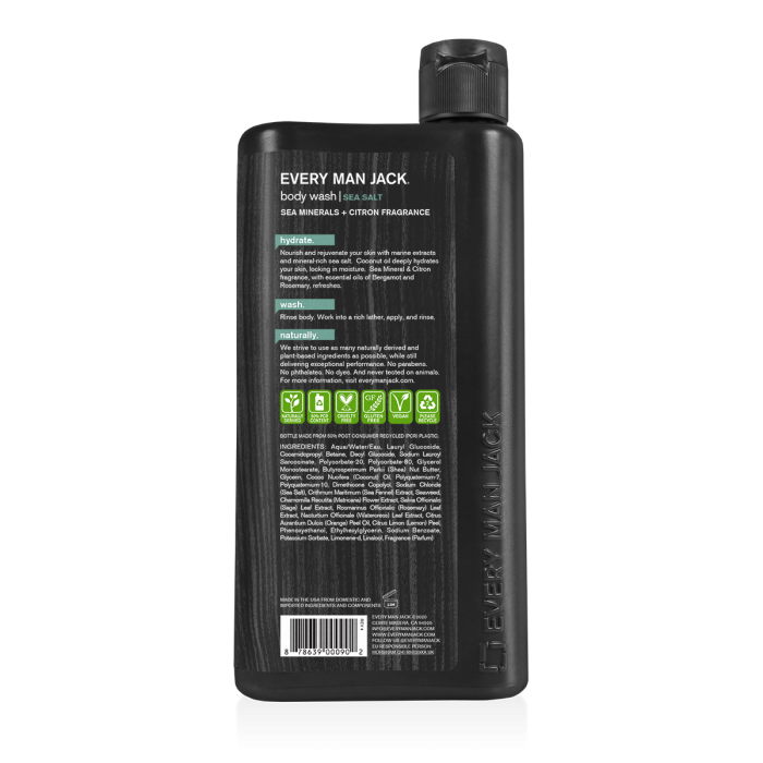 Every Man Jack Sea Salt Body Wash 500ml