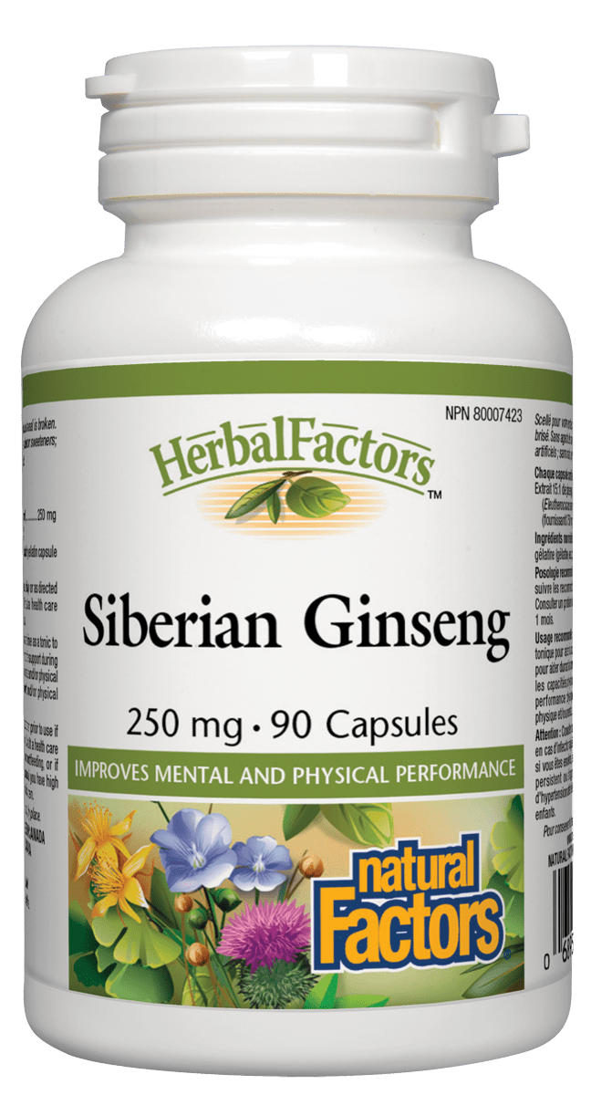 Natural Factors Siberian Ginseng 90 Capsules