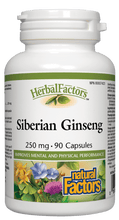 Load image into Gallery viewer, Natural Factors Siberian Ginseng 90 Capsules