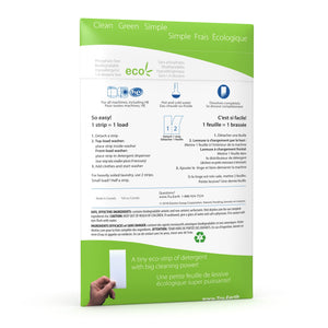 Tru Earth Eco-Strips Laundry Detergent Fragrance Free 32 Loads