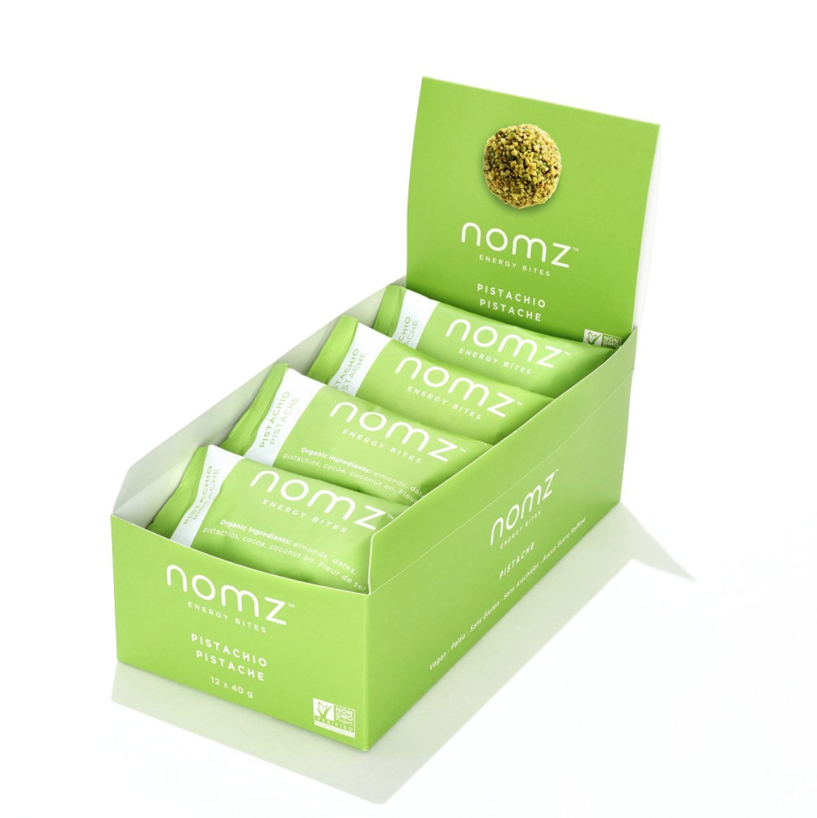 Nomz Pistachio Energy Bites 40g x 12 CS