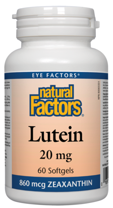 Natural Factors Lutein 20mg 60 Softgels