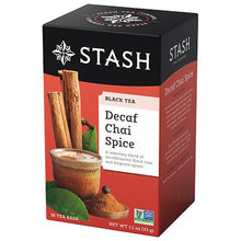 Load image into Gallery viewer, Stash Decaf Chai Spice Black Tea 18 Bags