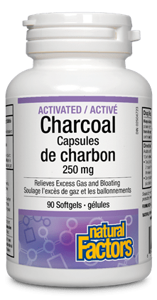 Natural Factors Activated Charcoal 90 Capsules