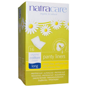 NatraCare Panty Liners Long 16 Pack