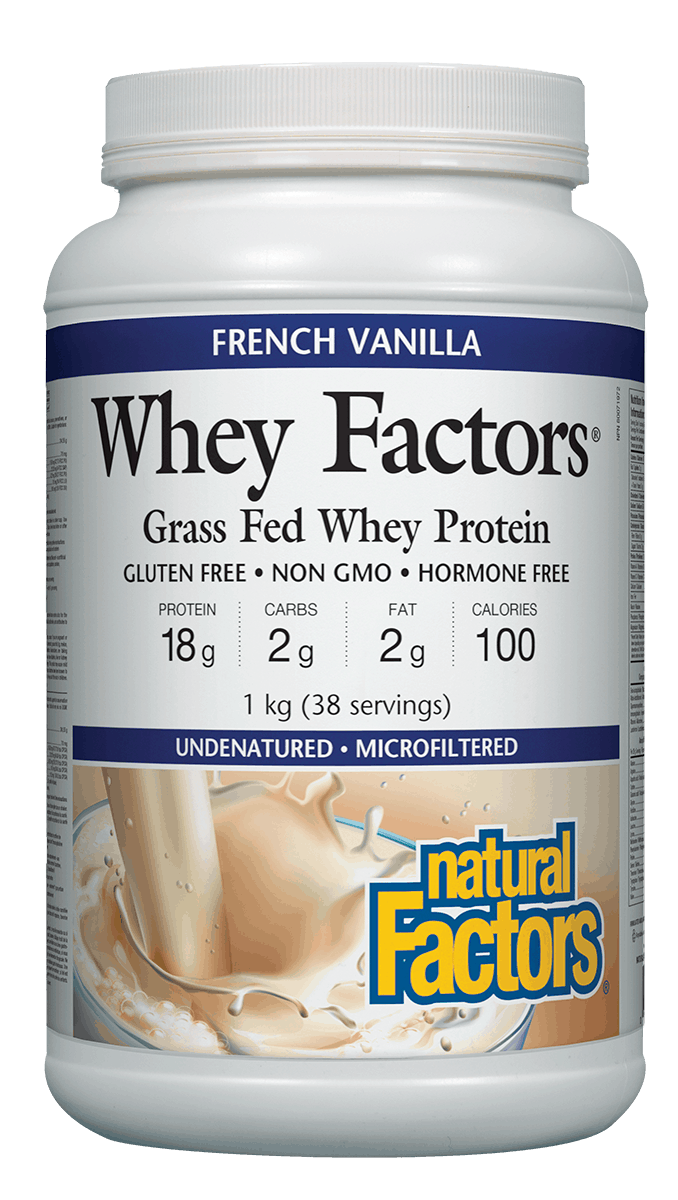 Natural Factors Whey Factors French Vanilla Protein 1kg