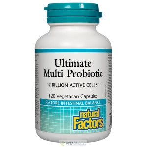 Natural Factors Ultimate Multi Probiotic 12 Billion 120 Vegetable Capsules