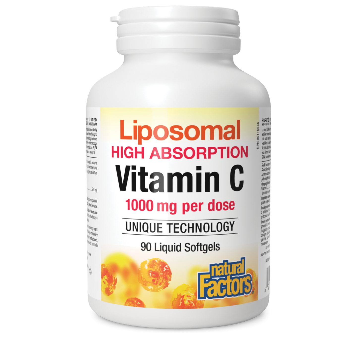 Natural Factors Liposomal Vitamin C 1000mg 90 Liquid Softgels