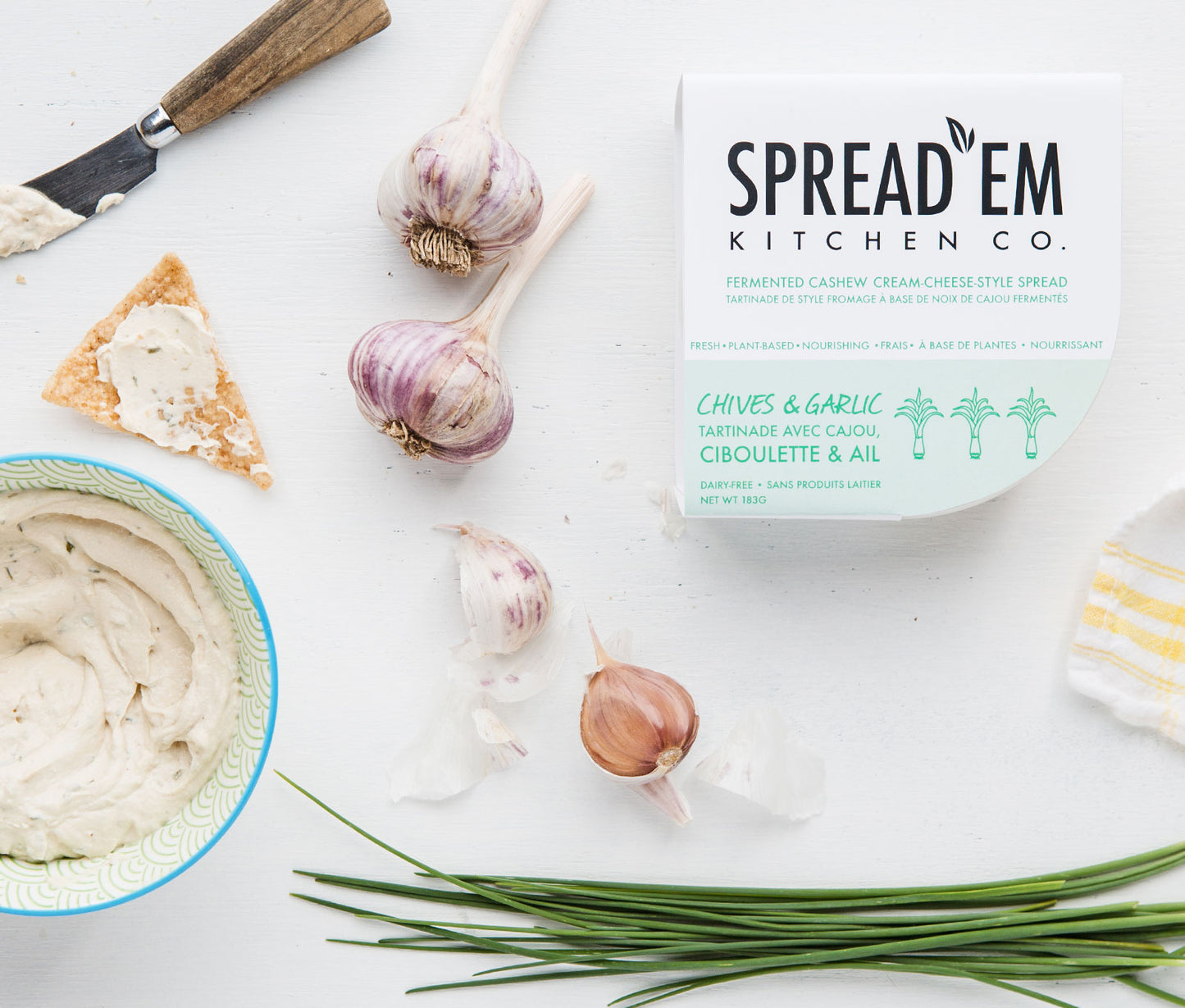 Spread Em Chive & Garlic Soft Cheeze Spread 183g