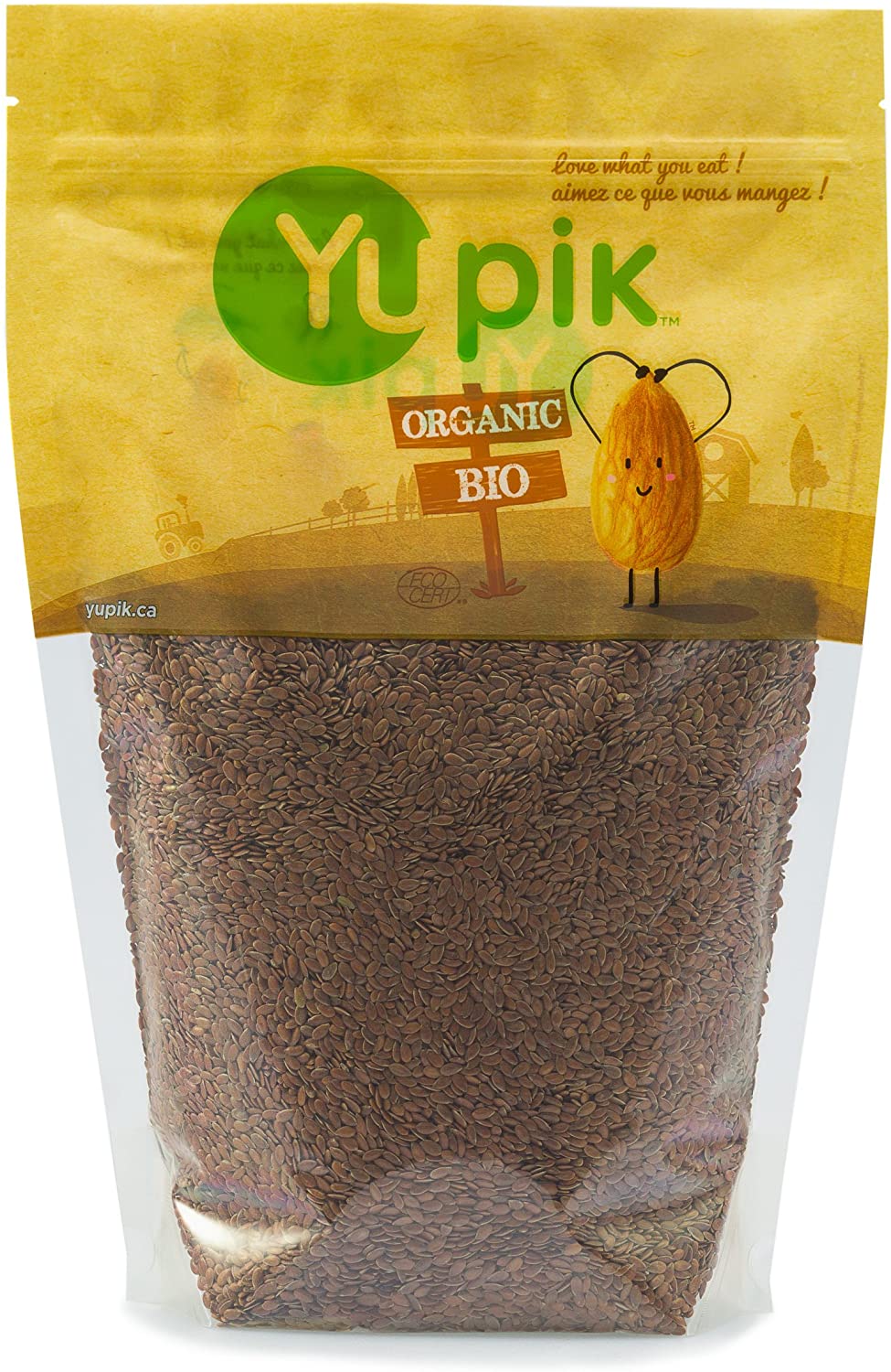 Yupik Organic Brown Flax Seeds 1KG