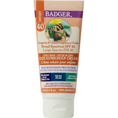 Badger Kids Clear Zinc Sunscreen Lotion SPF40 87ml