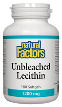 Load image into Gallery viewer, Natural Factors Unbleached Lecithin 1200mg 180 Softgels
