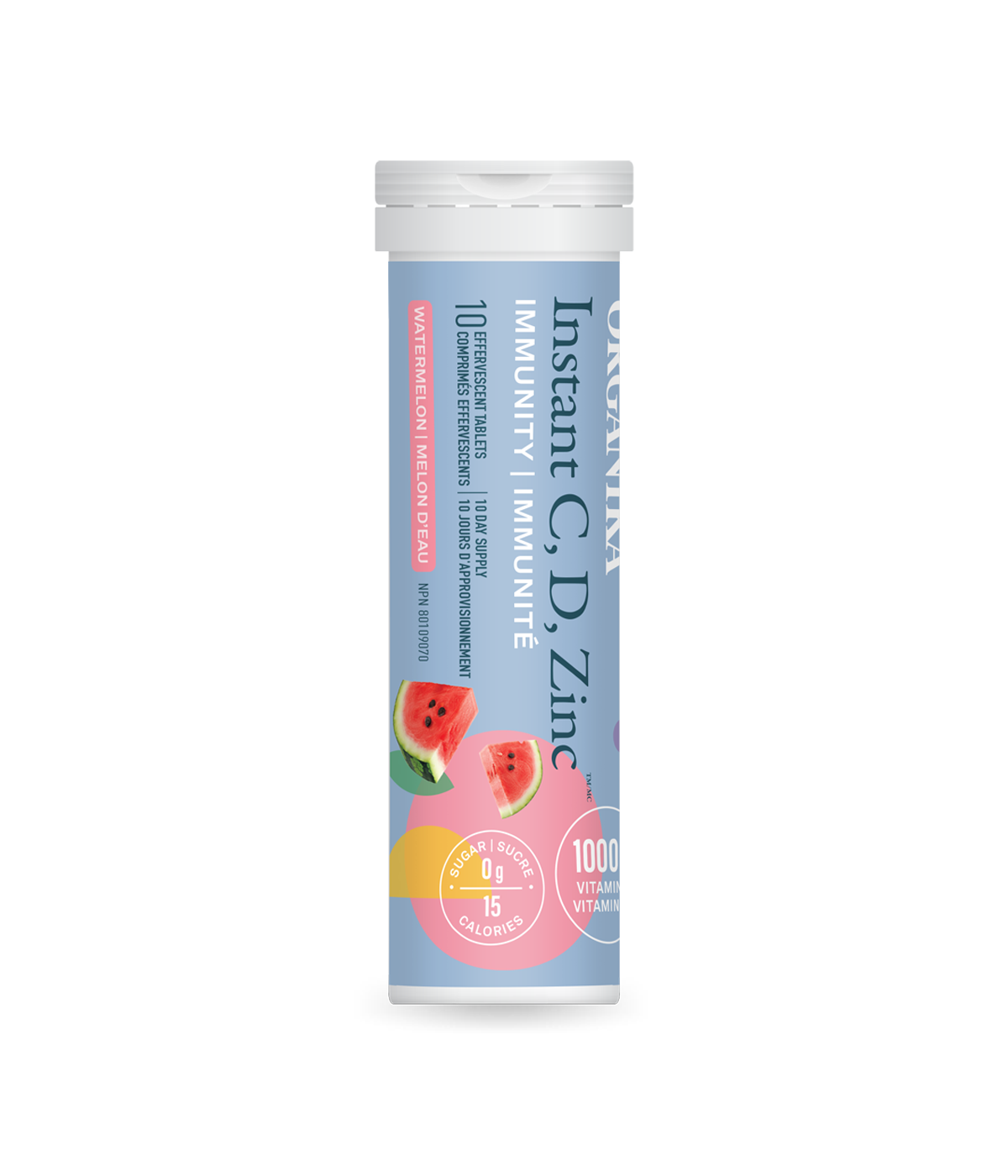 Organika Instant C Immunity Watermelon 10 Tablets