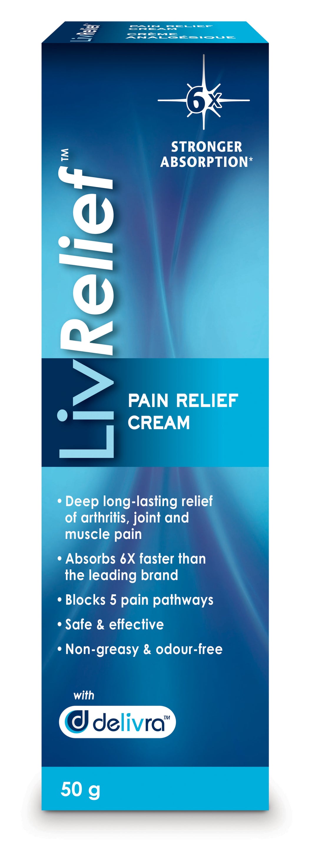 LivRelief Pain Relief Cream 100g