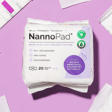 Load image into Gallery viewer, NannoPad Natural Organic Regular Pads 20 Pack