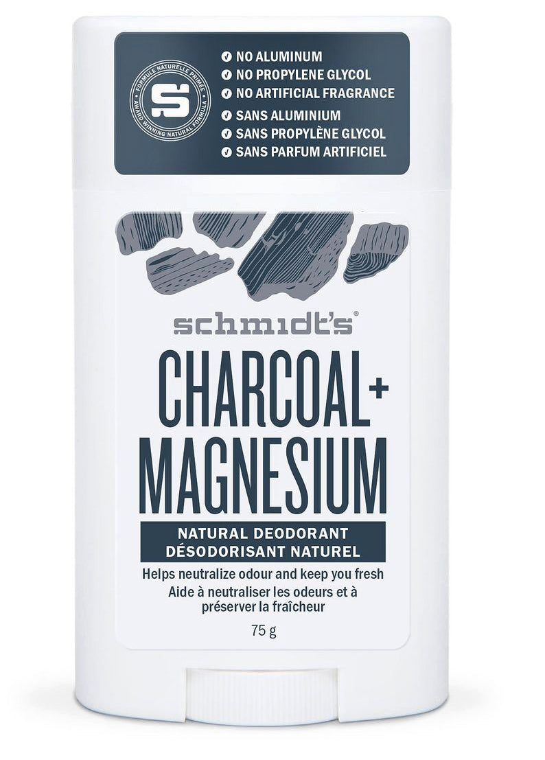 Schmidt's Charcoal + Magnesium Deodorant 75g