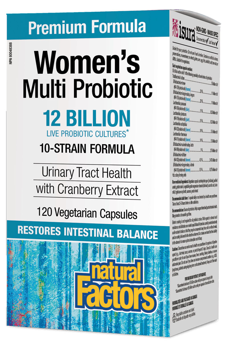 Natural Factors Women's Multi Probiotic 120 Vegetarian Capsules