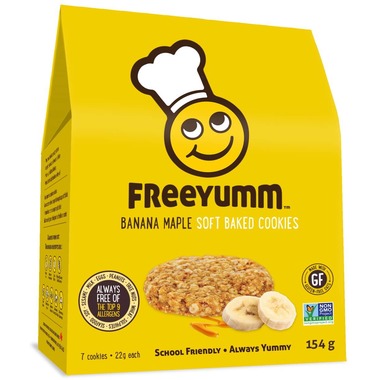 FreeYumm Banana Maple Cookies 154g