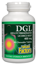 Load image into Gallery viewer, Natural Factors DGL Deglycyrrhizinated Licorice Root 90 Chewable Tablets