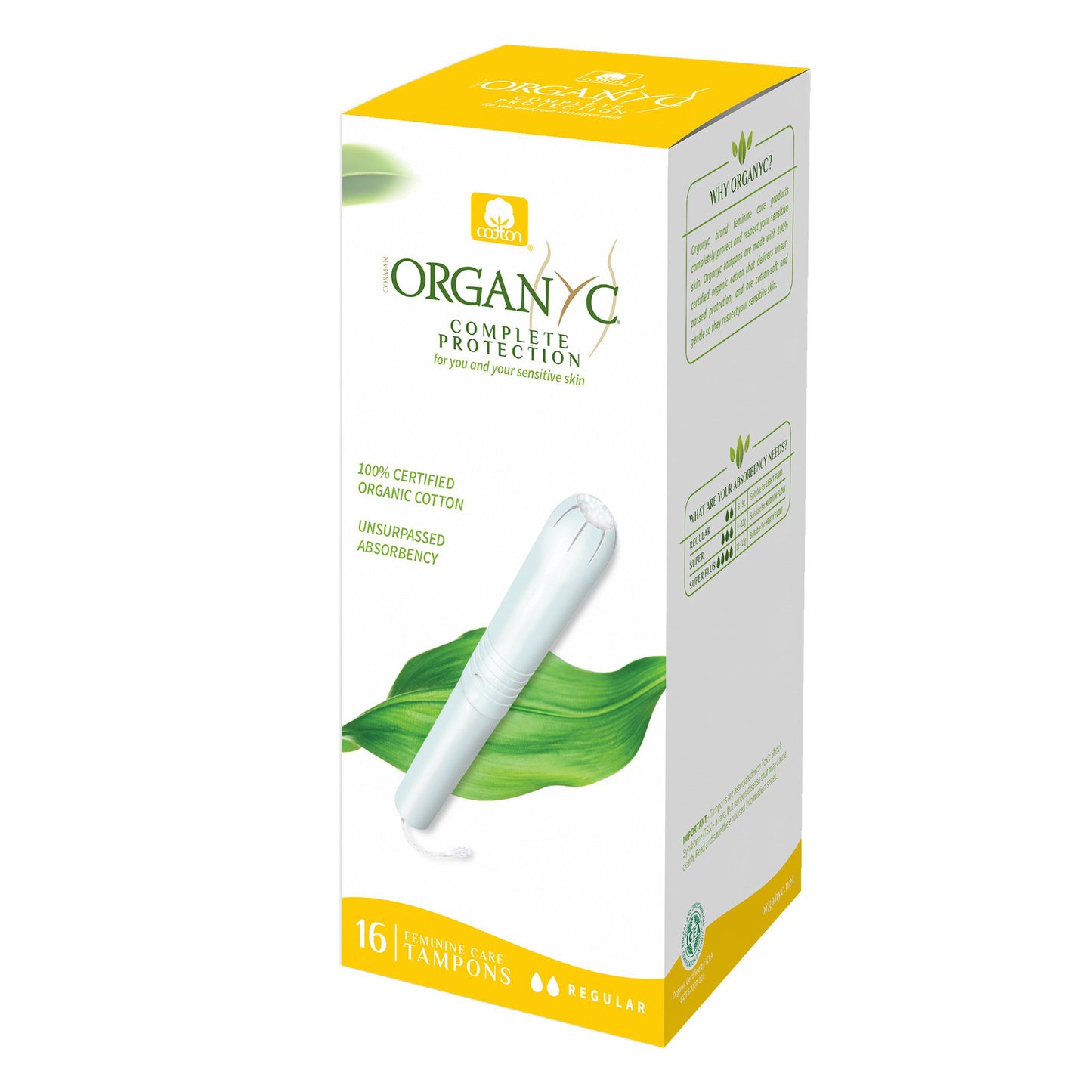 Organ(y)c Reg Tampons Compact 16 Pack