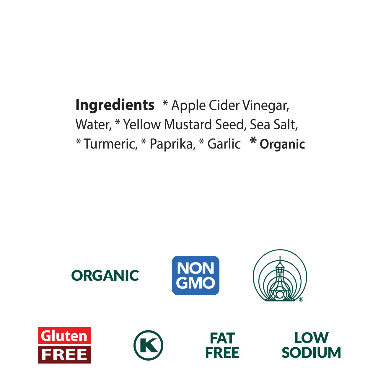 Eden Organic Yellow Mustard 253ml