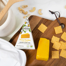 Load image into Gallery viewer, Nuts For Cheese Sharp Cheddar Style Wedge 120g