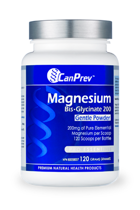 CanPrev Magnesium Bis-Glycinate 200mg Unflavoured Powder 120g