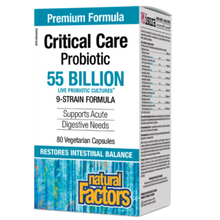 Load image into Gallery viewer, Natural Factors Critical Care Probiotic 55 Billion 80 Vegetarian Capsules