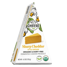 Load image into Gallery viewer, Nuts For Cheese Sharp Cheddar Style Wedge 120g
